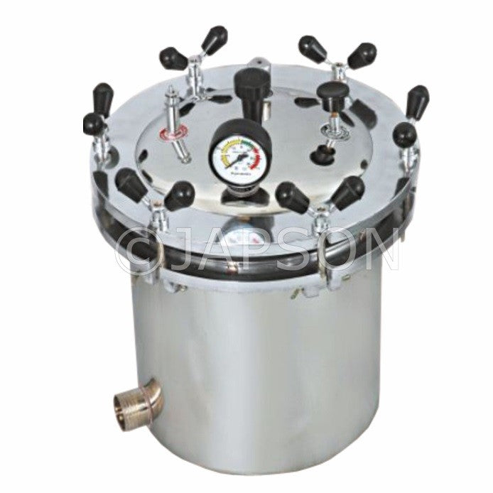 Autoclave, Portable, Stainless Steel, Wing Nut Type (Sterilizer Pressure Type) Autoclave, Portable, Stainless Steel, Wing Nut Type (Sterilizer Pressure Type)